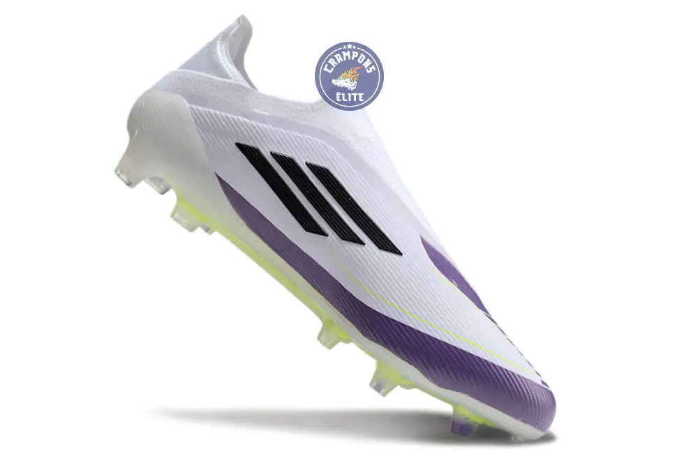 Image of F50 Elite Laceless FG Triunfo Estelar - Blanc/Noir/Violet