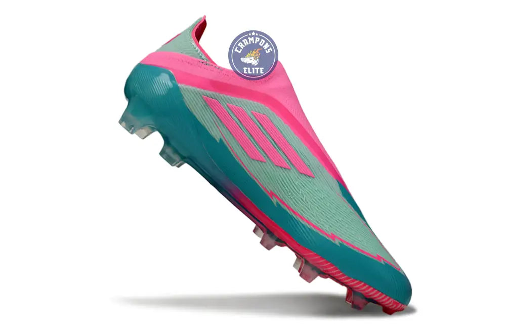 F50 Elite Laceless La Vida Tropical FG - Bleu/Bleu Turquoise/Rose