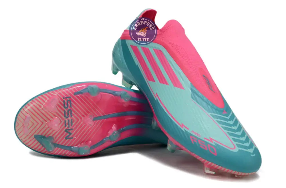 F50 Elite Laceless La Vida Tropical FG - Bleu/Bleu Turquoise/Rose Ma boutique