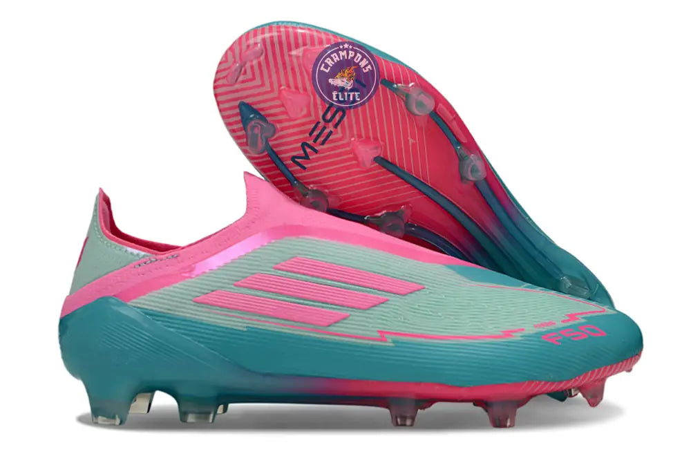 Image of F50 Elite Laceless La Vida Tropical FG - Bleu/Bleu Turquoise/Rose