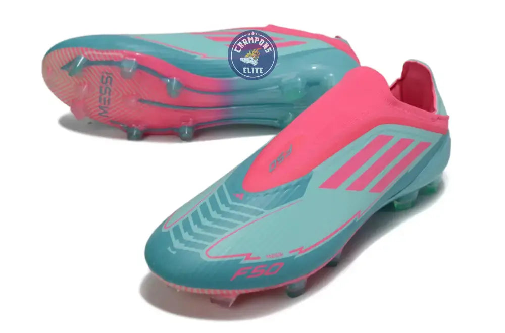F50 Elite Laceless La Vida Tropical FG - Bleu/Bleu Turquoise/Rose Ma boutique