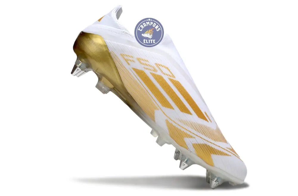 F50 Elite Laceless SG - Blanc/Doré