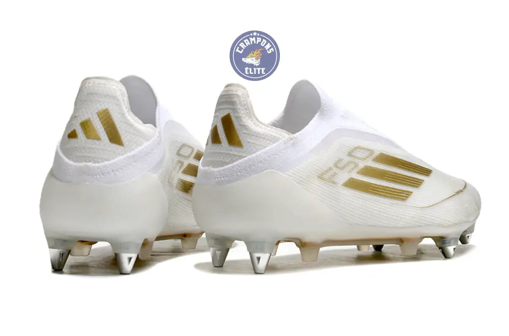 Image of F50 Elite Laceless SG - Blanc/Doré