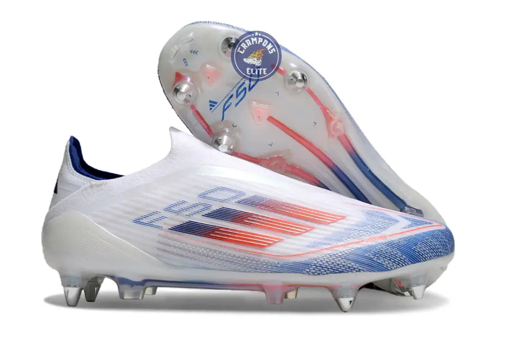Image of F50 Elite Laceless SG - Blanc/Rouge/Bleu
