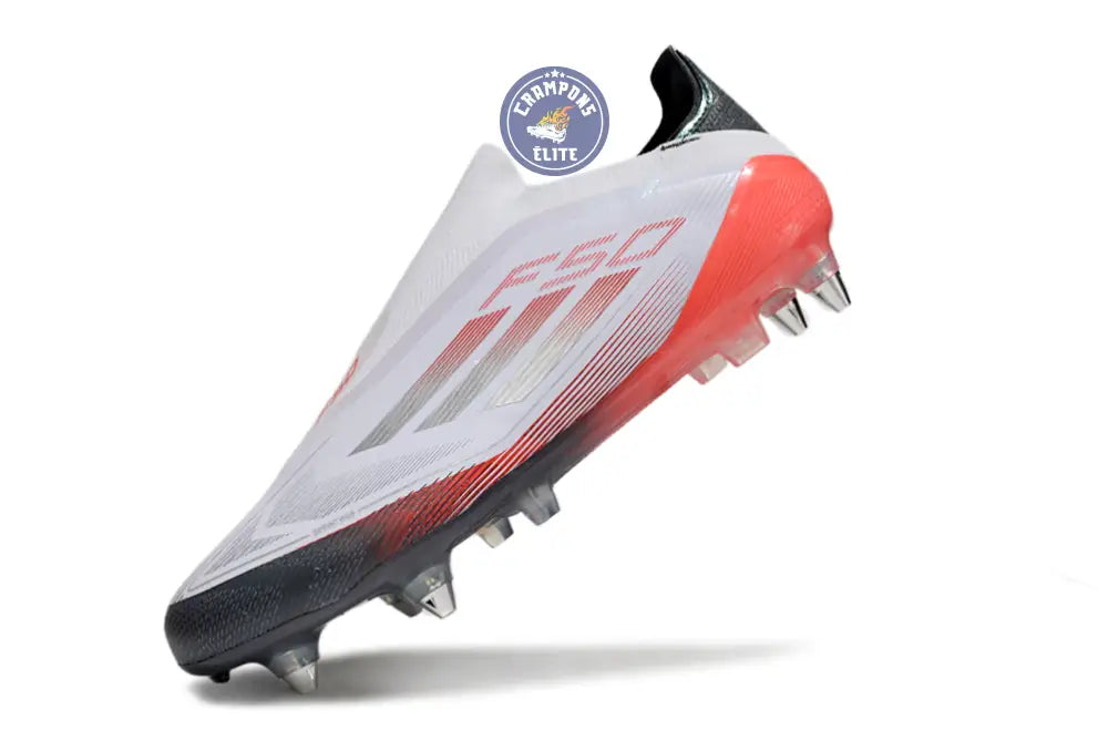 F50 Elite Laceless SG - Blanc/Rouge/Noir