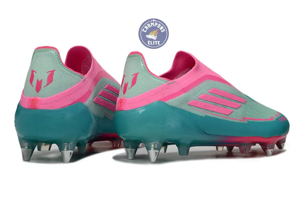 F50 Elite Laceless SG - Bleu Turquoise/Bleu/Rose
