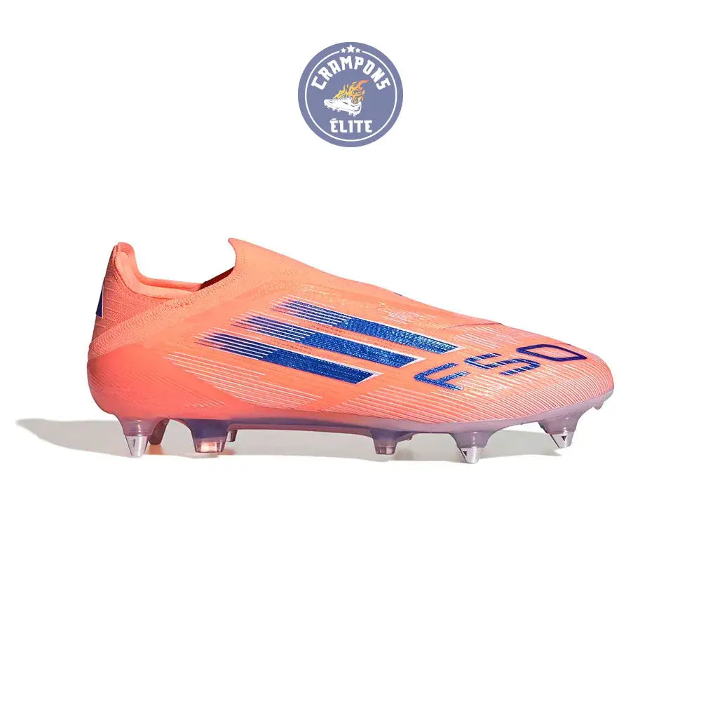 Image of F50 Elite Laceless SG Coral Blaze - Orange/Bleu SG