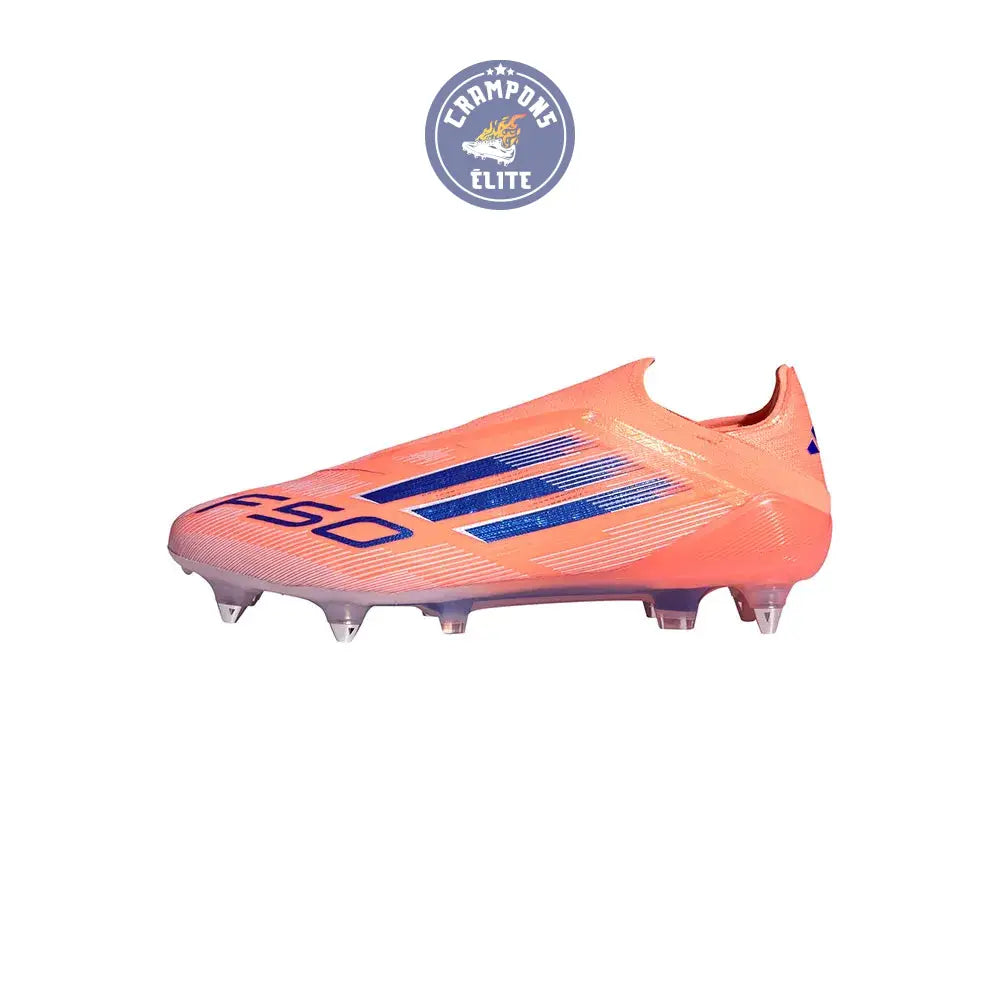 F50 Elite Laceless SG Coral Blaze - Orange/Bleu SG