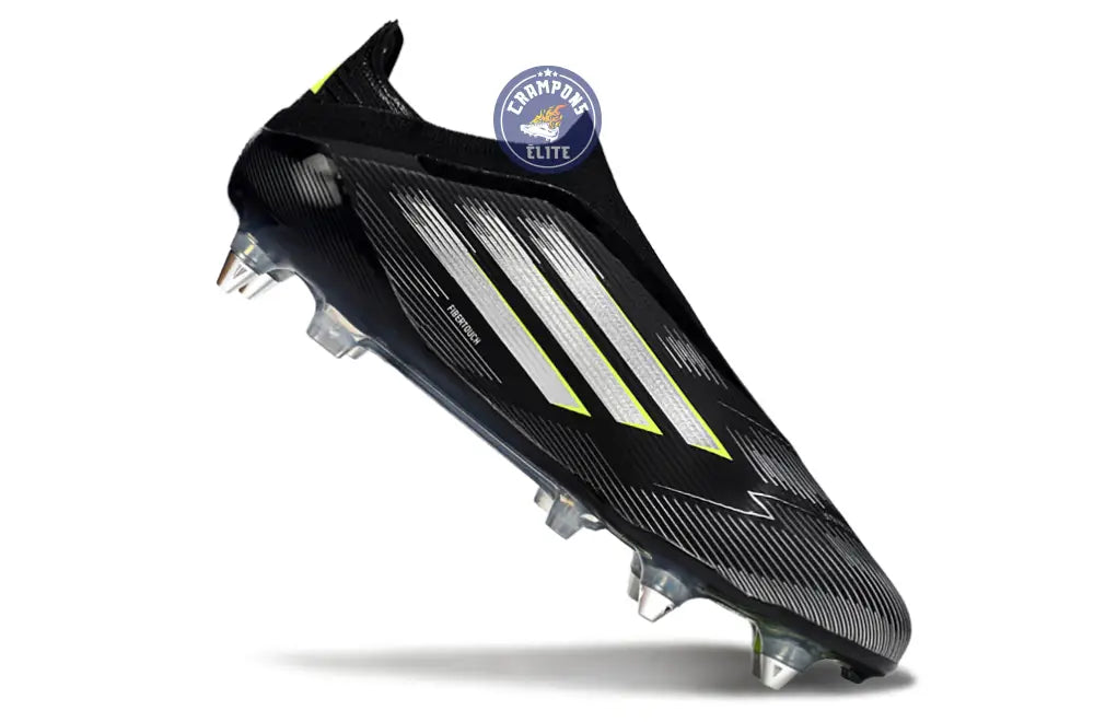 F50 Elite Laceless SG - Noir/Argenté/Jaune Fluo