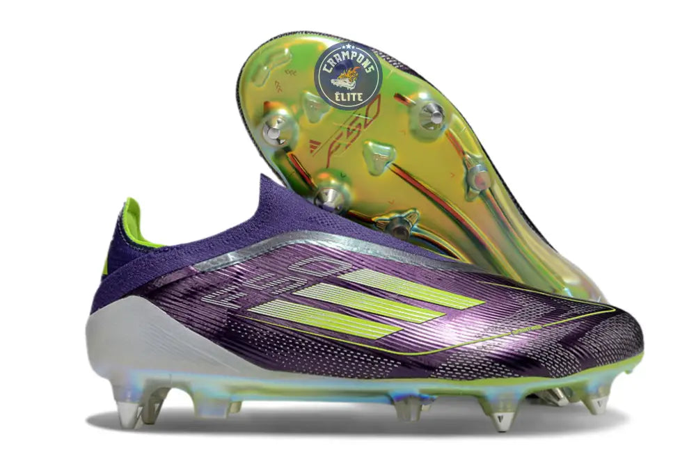 Image of F50 Elite Laceless SG Fast Reborn - Violet/Blanc/Lucid Lemon ÉDITION LIMITÉE