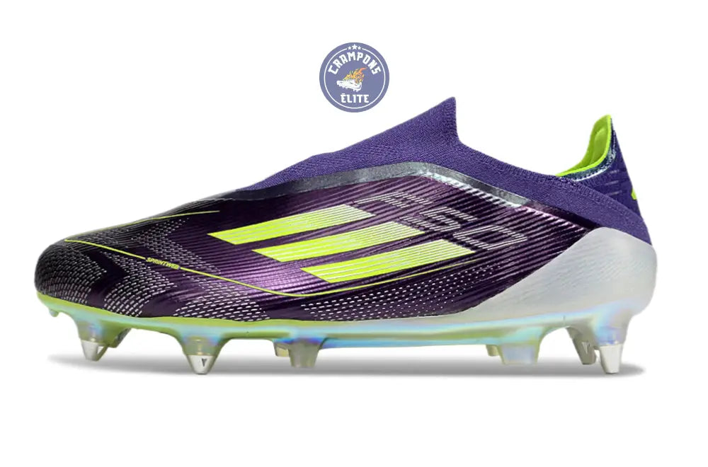 F50 Elite Laceless SG Fast Reborn - Violet/Blanc/Lucid Lemon ÉDITION LIMITÉE
