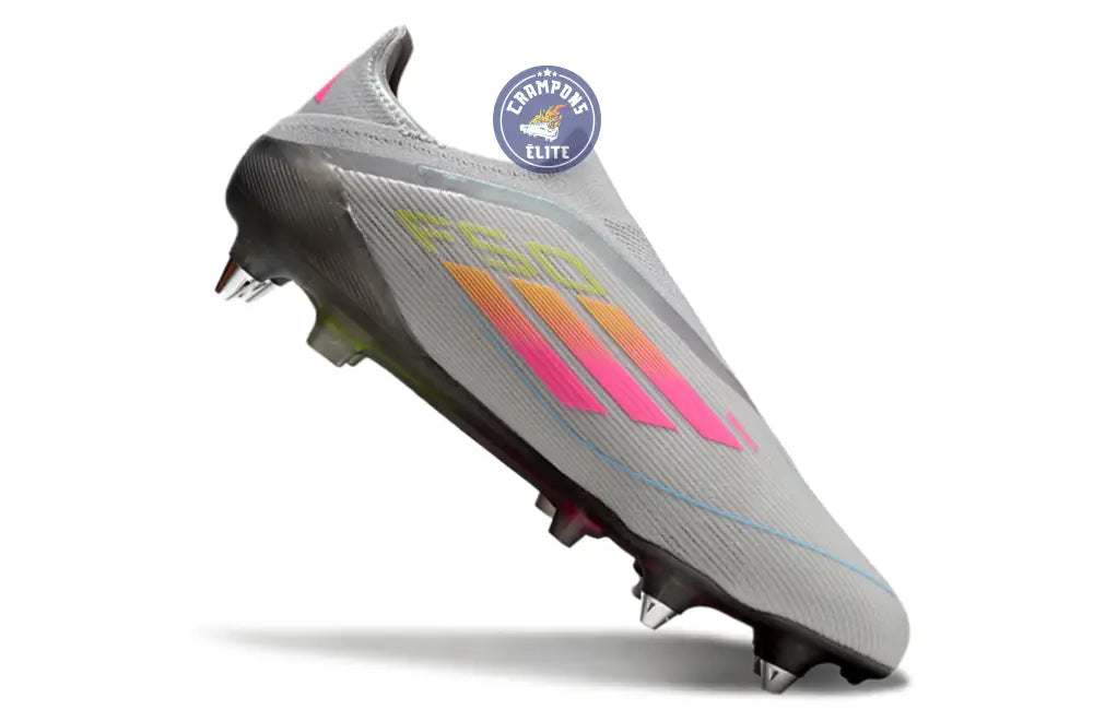 F50 Elite Laceless SG - Gris/Multicolor