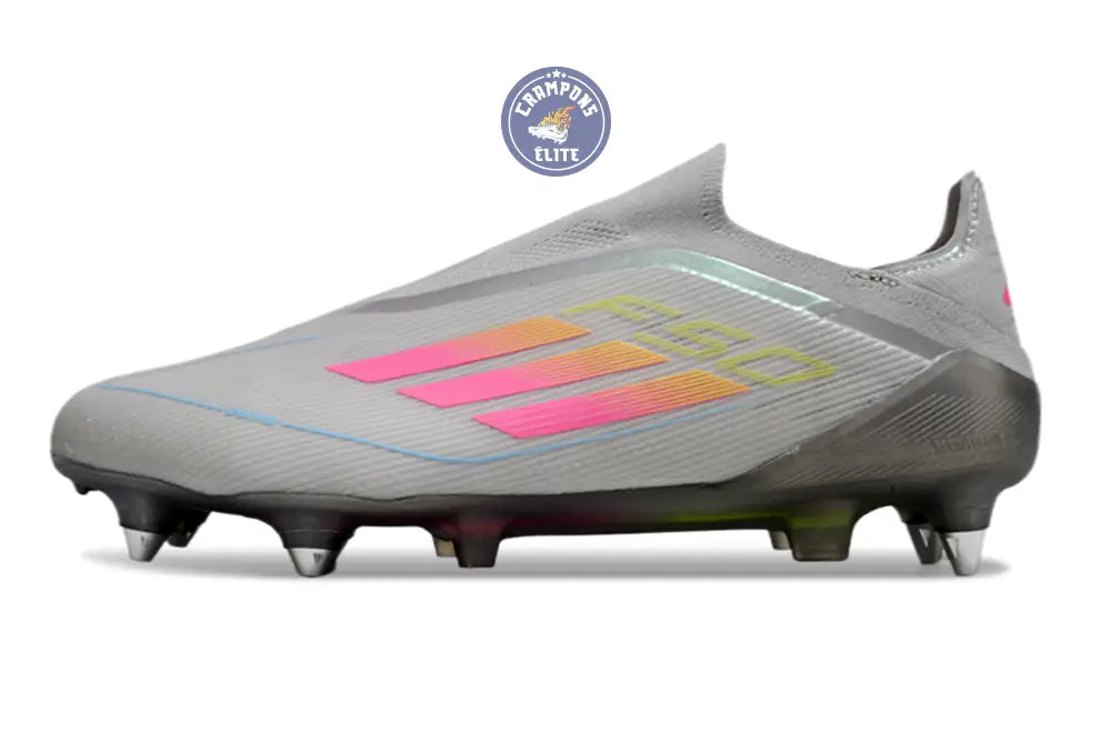 F50 Elite Laceless SG - Gris/Multicolor