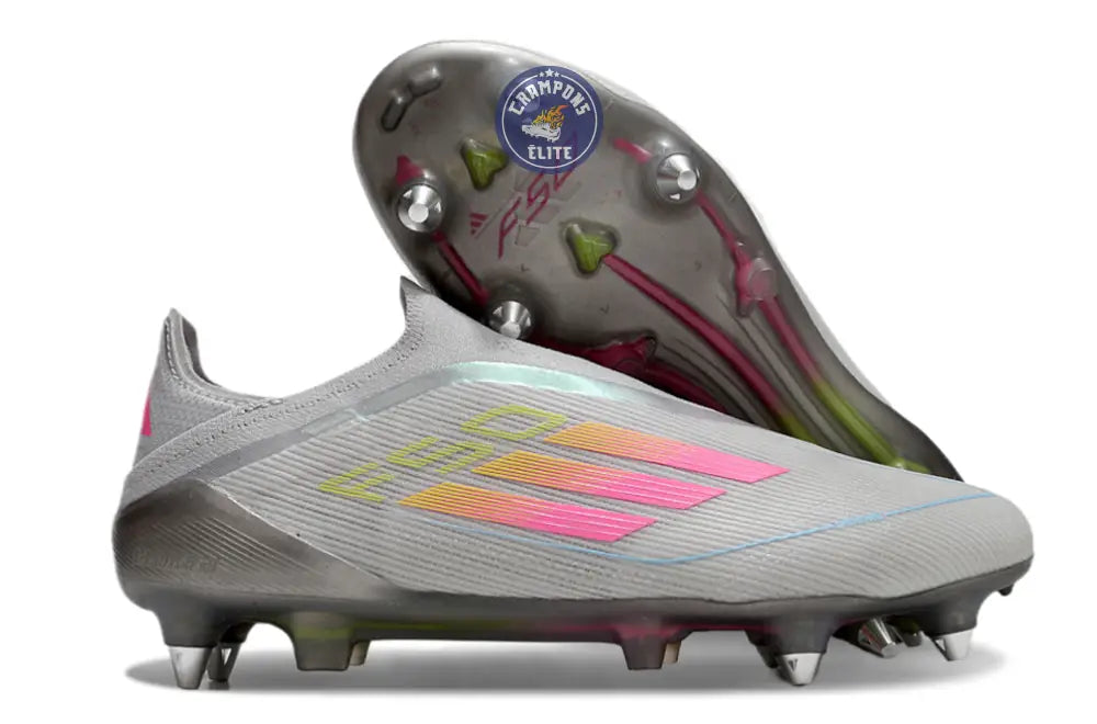 F50 Elite Laceless SG - Gris/Multicolor