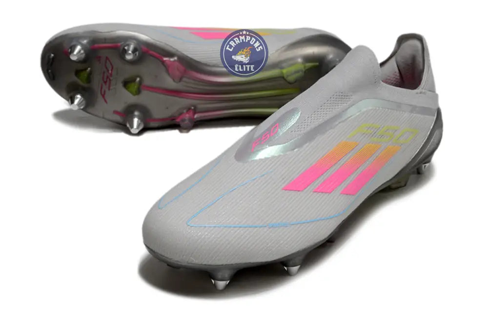 Image of F50 Elite Laceless SG - Gris/Multicolor