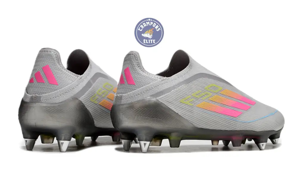 F50 Elite Laceless SG - Gris/Multicolor