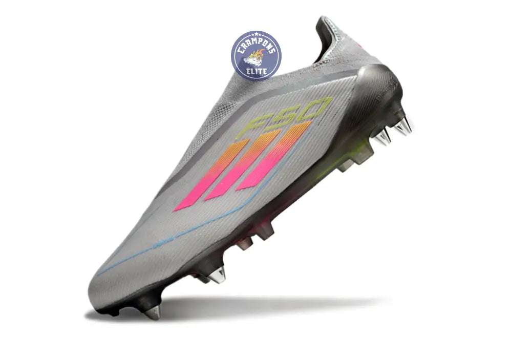F50 Elite Laceless SG - Gris/Multicolor