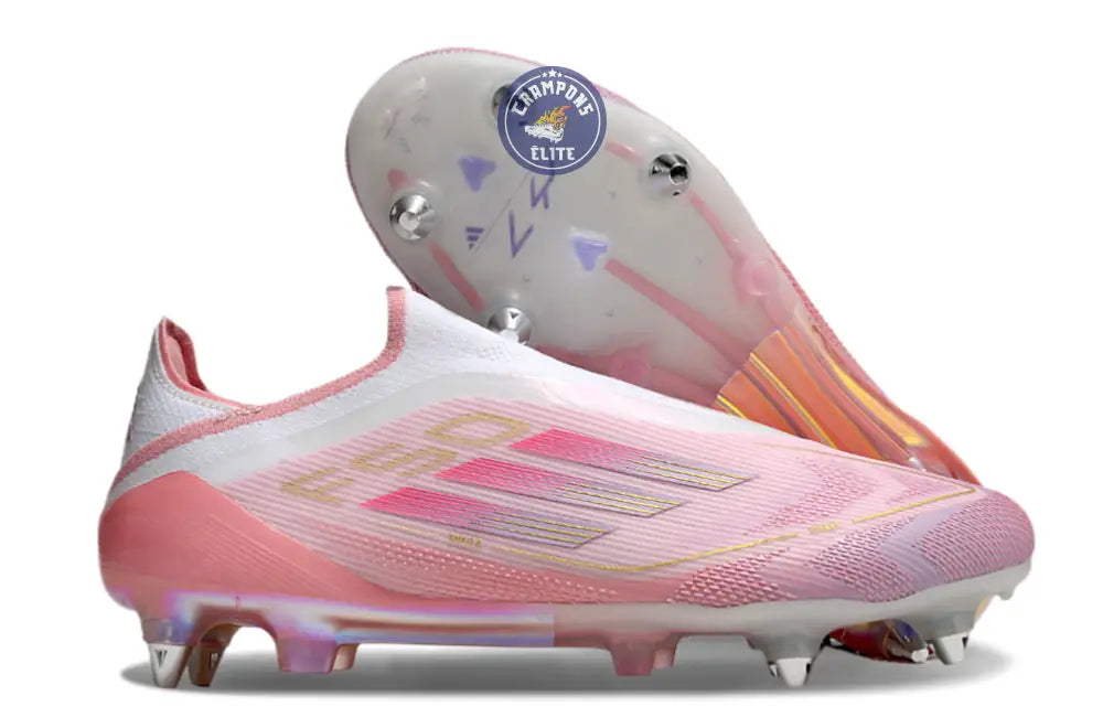 F50 Elite Laceless SG Lamine Yamal 304 - Rose clair/Purple Glow/Lite Pink ÉDITION LIMITÉE