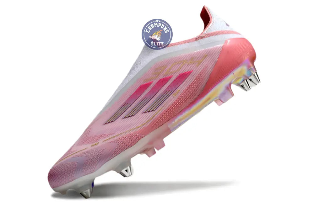 F50 Elite Laceless SG Lamine Yamal 304 - Rose clair/Purple Glow/Lite Pink ÉDITION LIMITÉE