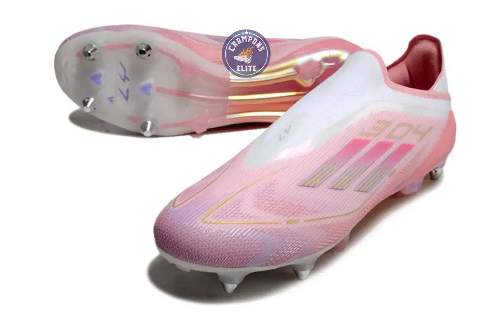 F50 Elite Laceless SG Lamine Yamal 304 - Rose clair/Purple Glow/Lite Pink ÉDITION LIMITÉE
