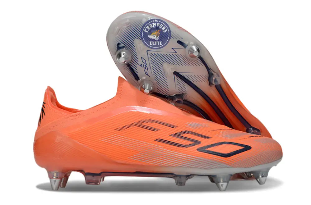 F50 Elite Laceless SG - Orange/Noir/Gris