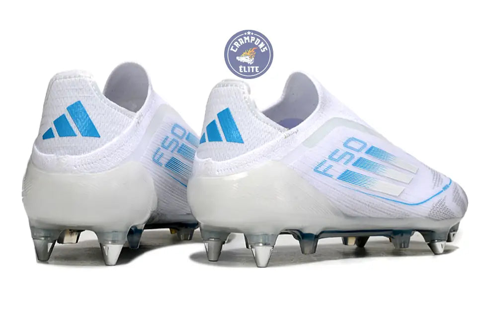 F50 Elite Laceless SG Polar Victory - Blanc/Argenté/Bleu