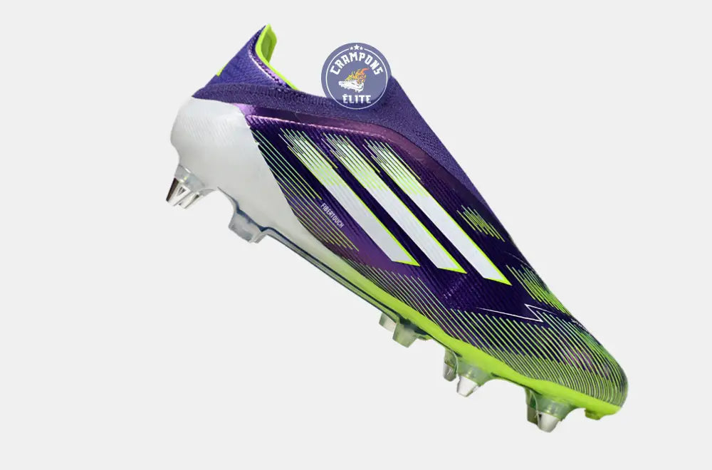 F50 Elite Laceless SG - Violet/Jaune Fluo/Blanc