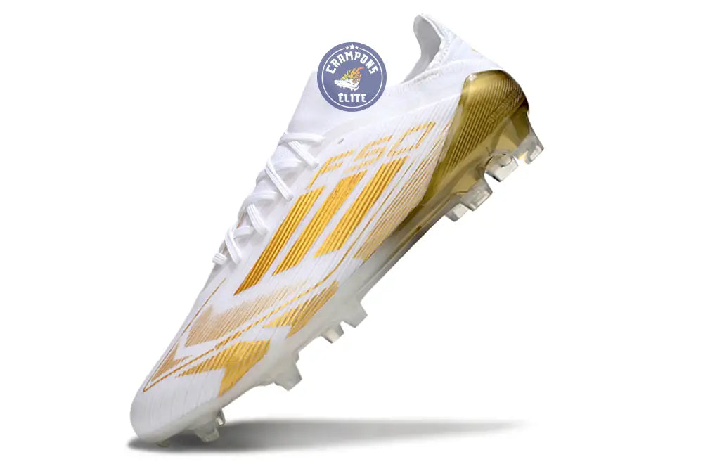 F50 Elite Lacets FG - Blanc/Doré