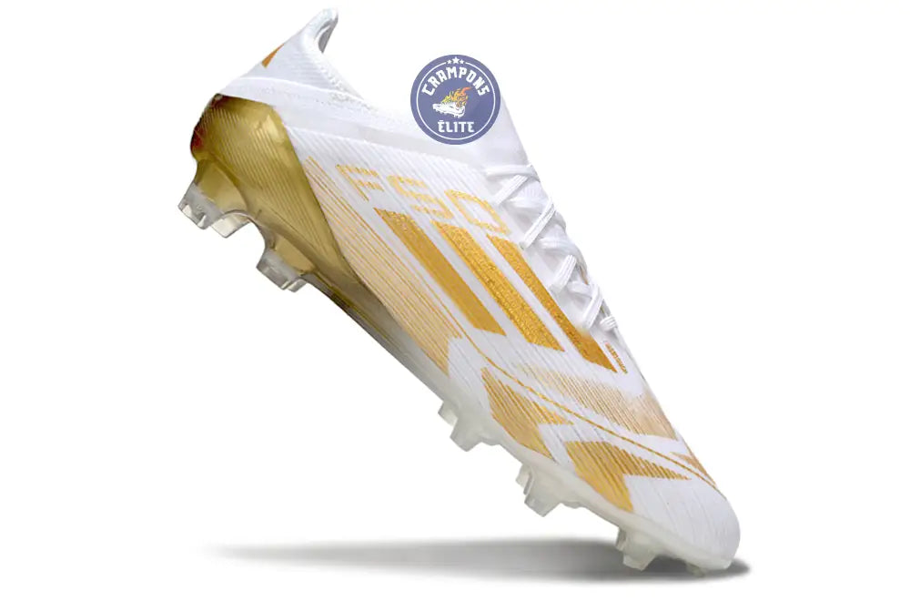 F50 Elite Lacets FG - Blanc/Doré
