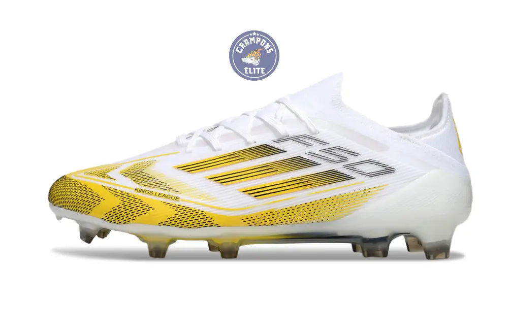 F50 Elite Lacets FG - Blanc/Jaune/Noir