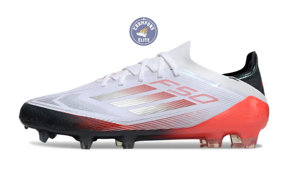 F50 Elite Lacets FG - Blanc/Rouge/Noir