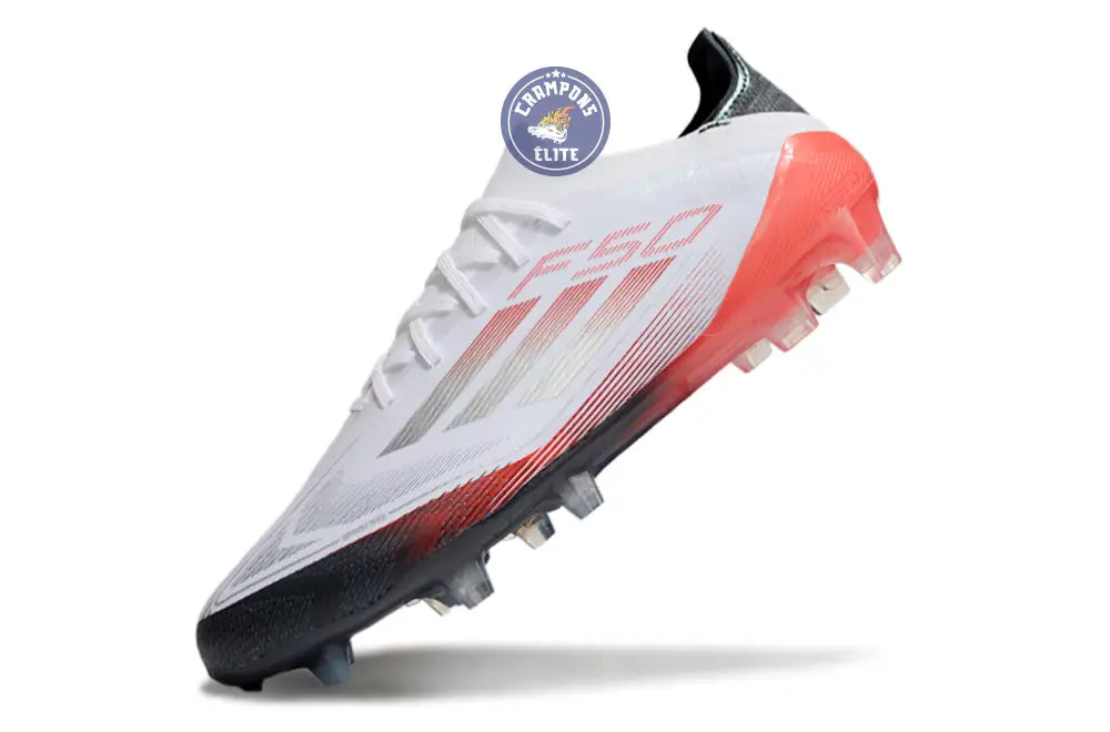 F50 Elite Lacets FG - Blanc/Rouge/Noir