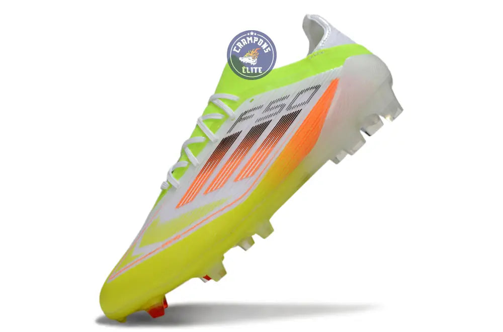 F50 Elite Lacets FG - Blanc/Vert/Jaune/Orange