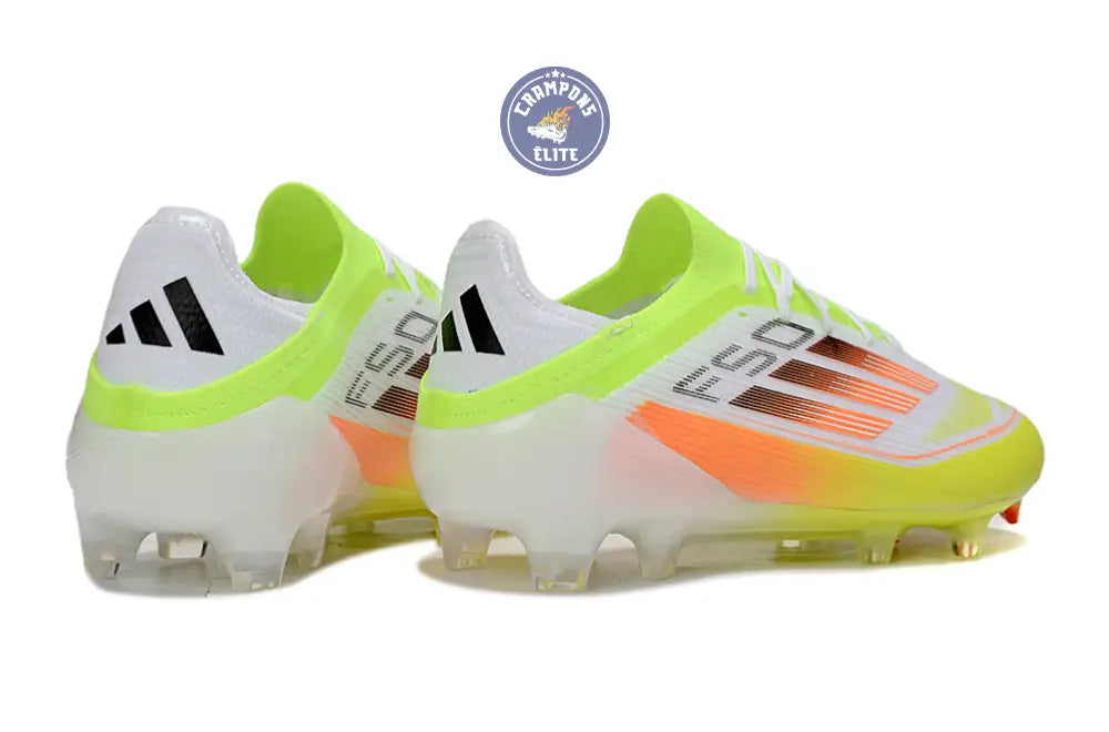F50 Elite Lacets FG - Blanc/Vert/Jaune/Orange