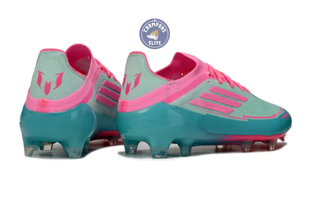F50 Elite Lacets FG - Bleu Turquoise/Bleu/Rose