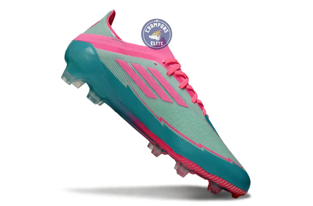 F50 Elite Lacets FG - Bleu Turquoise/Bleu/Rose