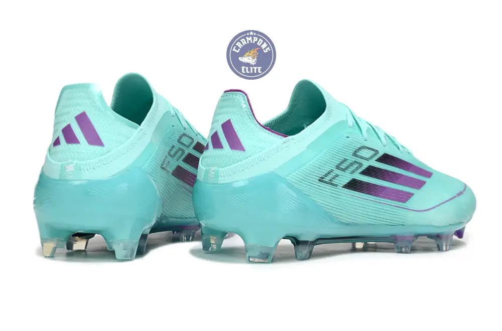 F50 Elite Lacets FG - Bleu Turquoise/Violet