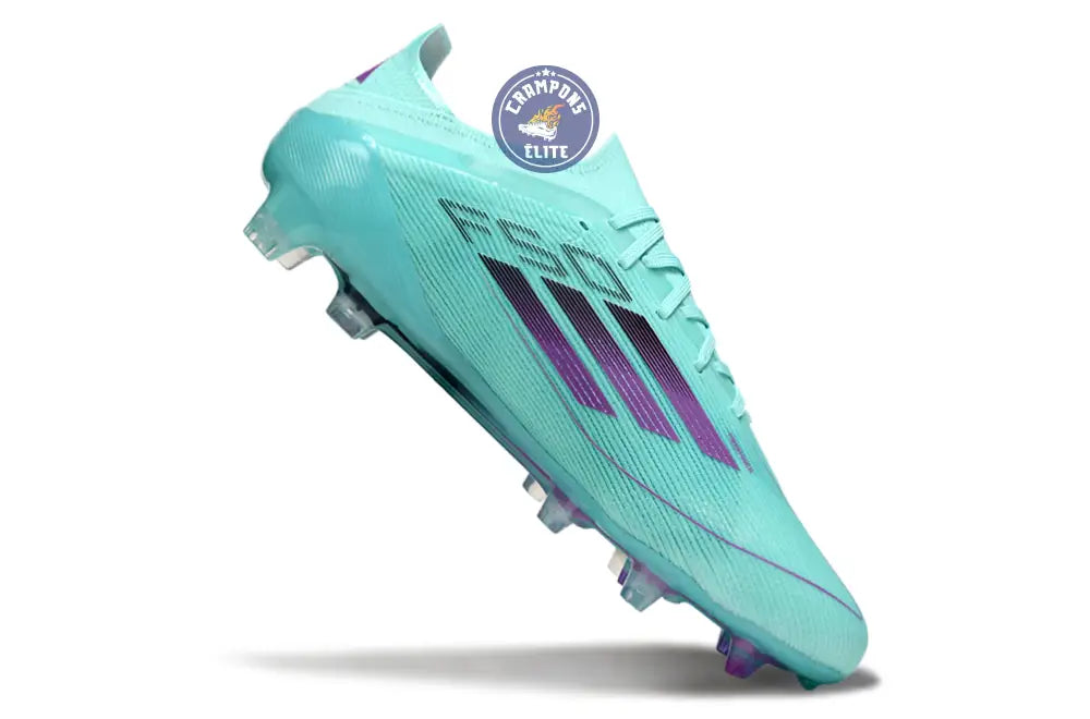 F50 Elite Lacets FG - Bleu Turquoise/Violet