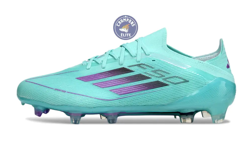 F50 Elite Lacets FG - Bleu Turquoise/Violet