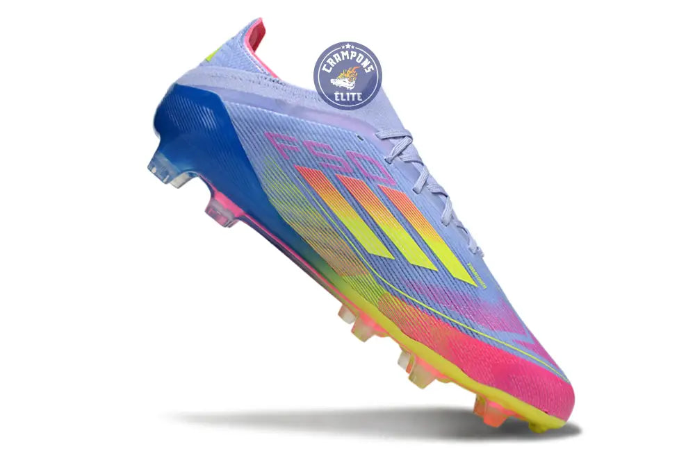 F50 Elite Lacets FG - Blue Fusion/Vert/Rose
