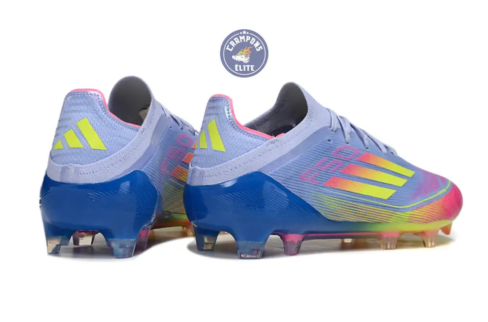 F50 Elite Lacets FG - Blue Fusion/Vert/Rose