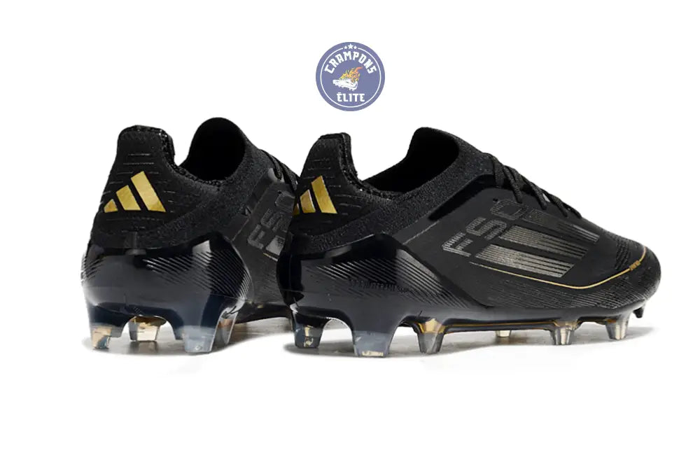 F50 Elite Lacets FG Dark Spark - Noir/Argenté/Doré