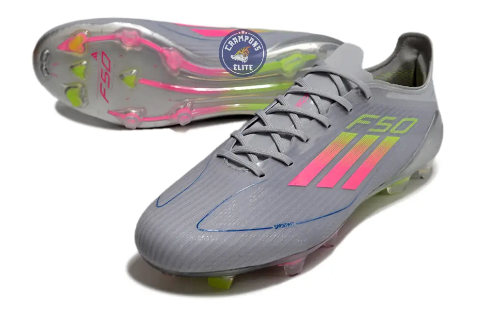 F50 Elite Lacets FG - Gris/Multicolor