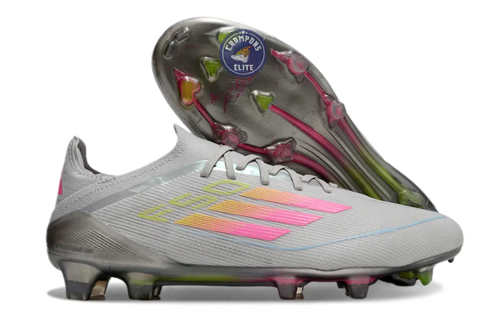 F50 Elite Lacets FG - Gris/Noir/Multicolor