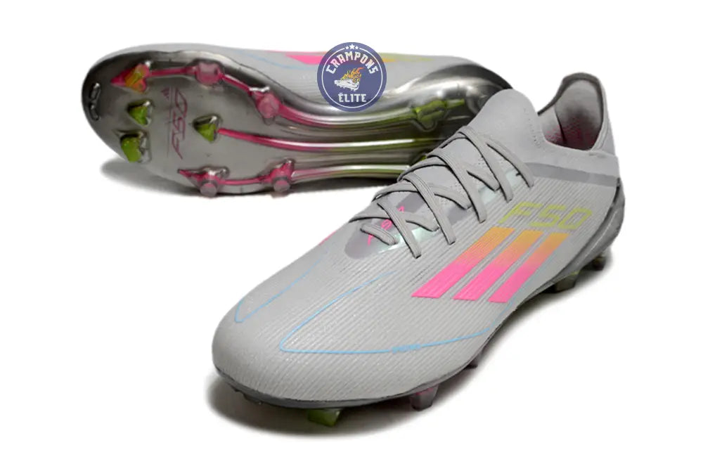 F50 Elite Lacets FG - Gris/Noir/Multicolor