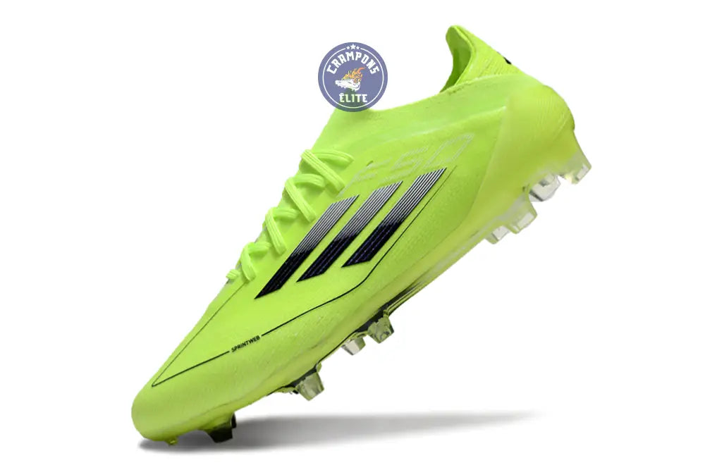 F50 Elite Lacets FG - Jaune Fluo/Noir