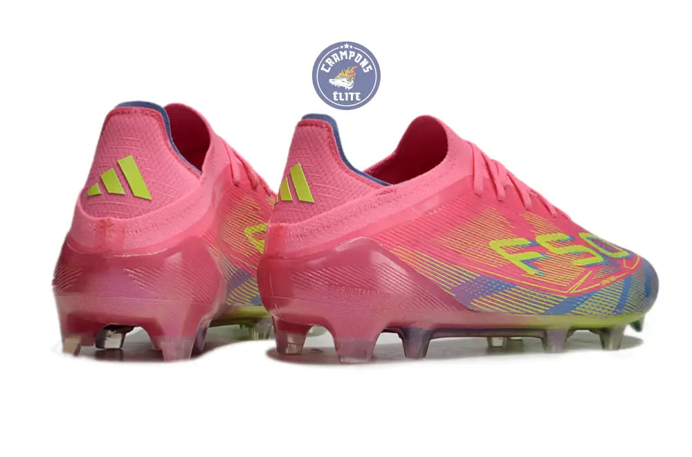 F50 Elite Lacets FG Mystic Victory - Rose/Vert/Blue Fusion