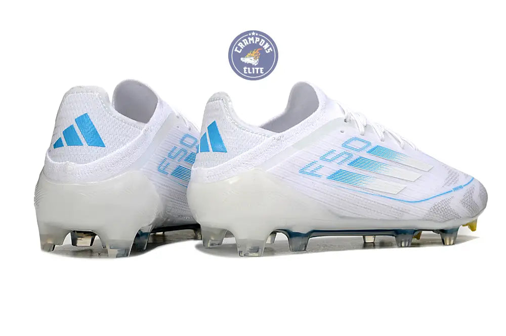 F50 Elite Lacets FG Polar Victory - Blanc/Argenté/Bleu