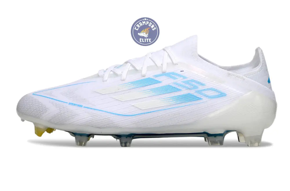 F50 Elite Lacets FG Polar Victory - Blanc/Argenté/Bleu