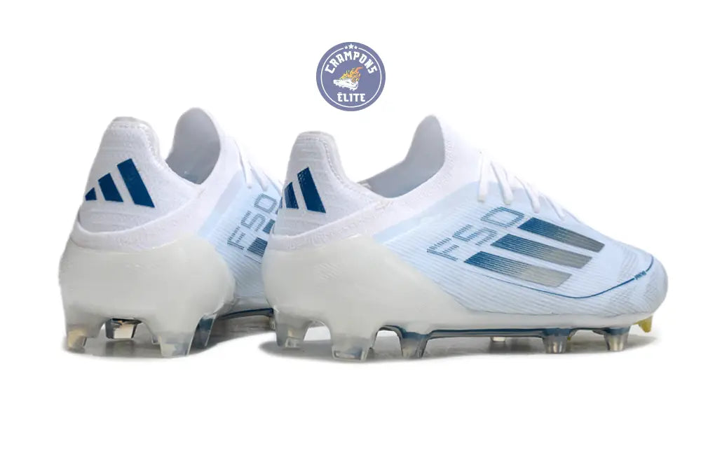 F50 Elite Lacets FG Polar Victory - Blanc/Argenté/Bleu